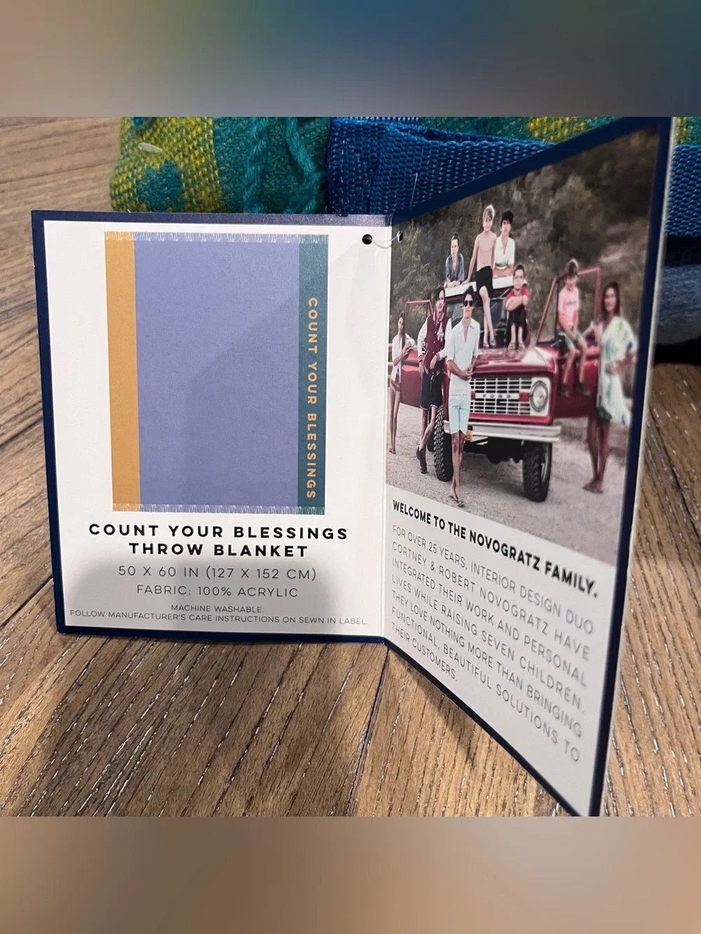Novagratz Throw Blanket - Count Your Blessings 50”x60”